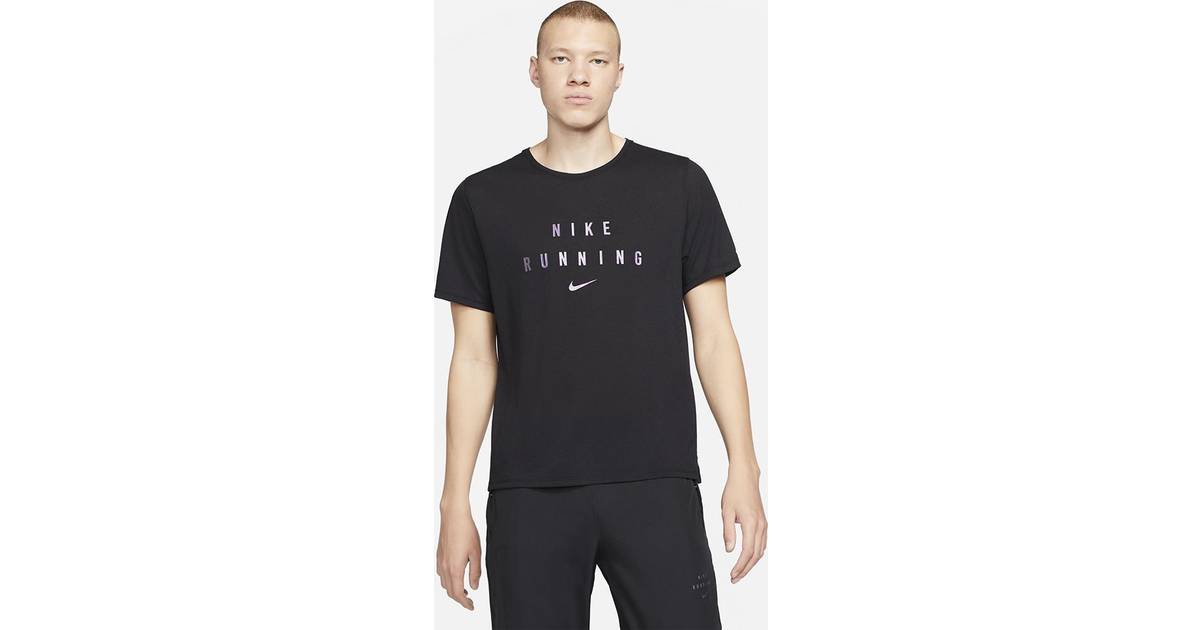 Nike Run Division Miler S/s T-Shirt - Black • Priser »