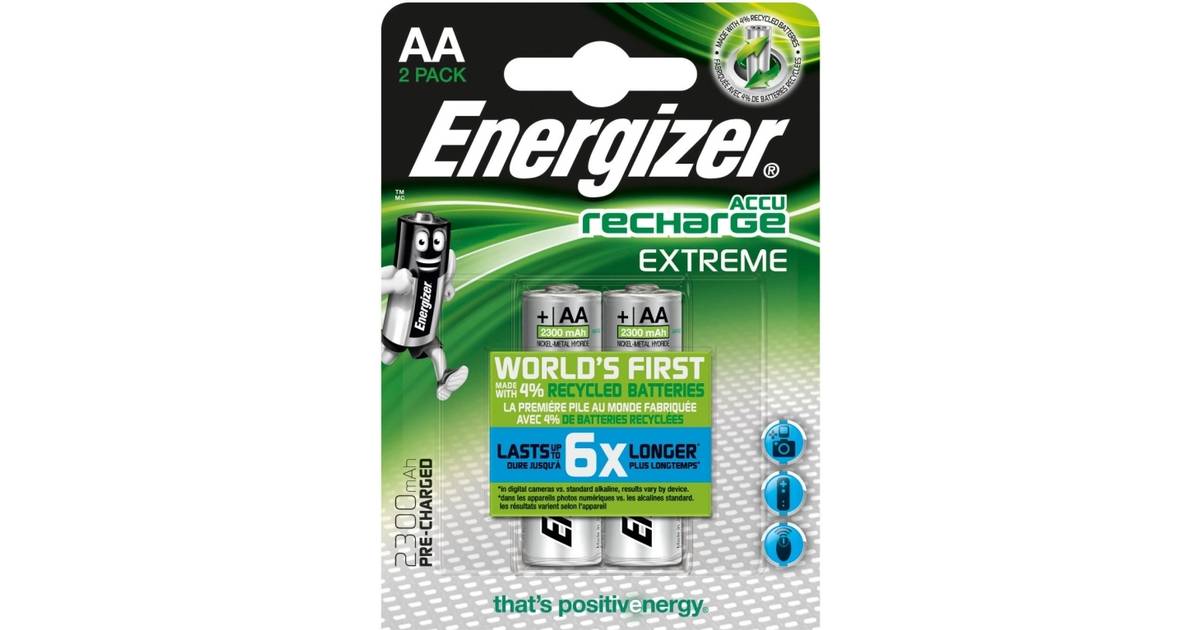 Energizer Accu Recharge Extreme 2xAA • Se laveste pris nu