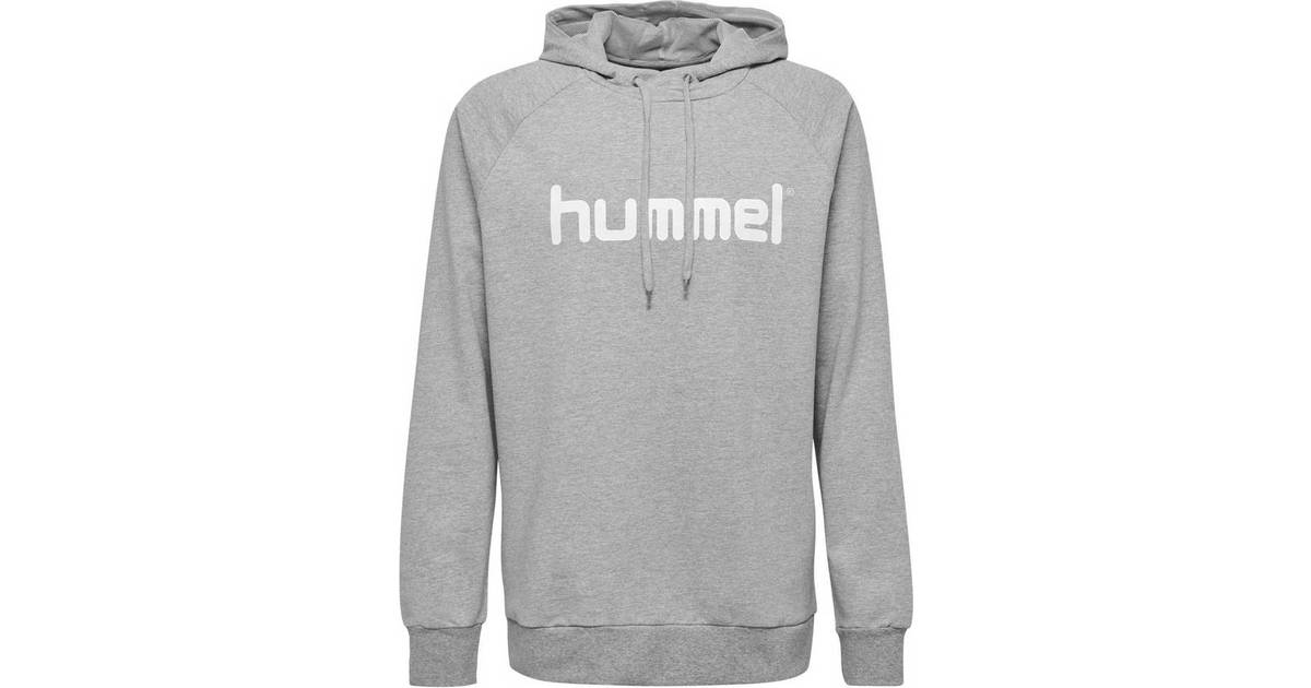 Hummel Go Kids Cotton Logo Hoodie - Grey Melange (203512-2006) • Pris »