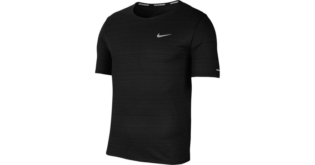 Nike Dri-FIT Miler Men's Running Top - Black • Pris »