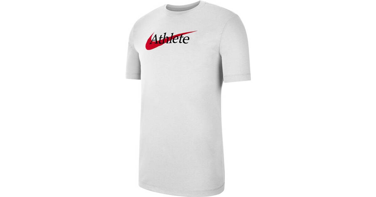 Nike Dri-FIT Swoosh Training T-Shirt Men - White/University Red • Pris »