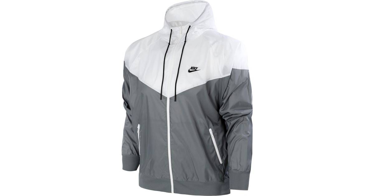 Nike Windrunner Hooded Jacket Men - Smoke Grey/White/Smoke Grey/Black •  Pris »
