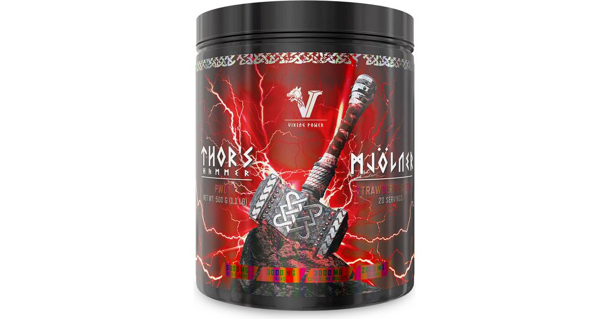 Viking Power Thor's Hammer Mjölner Strawberry Storm 500g • Pris »