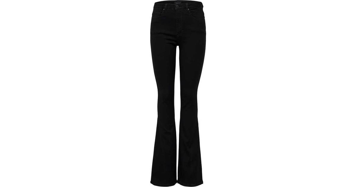 Only Onlroyal High Sweet Flare Jeans - Black • Pris »