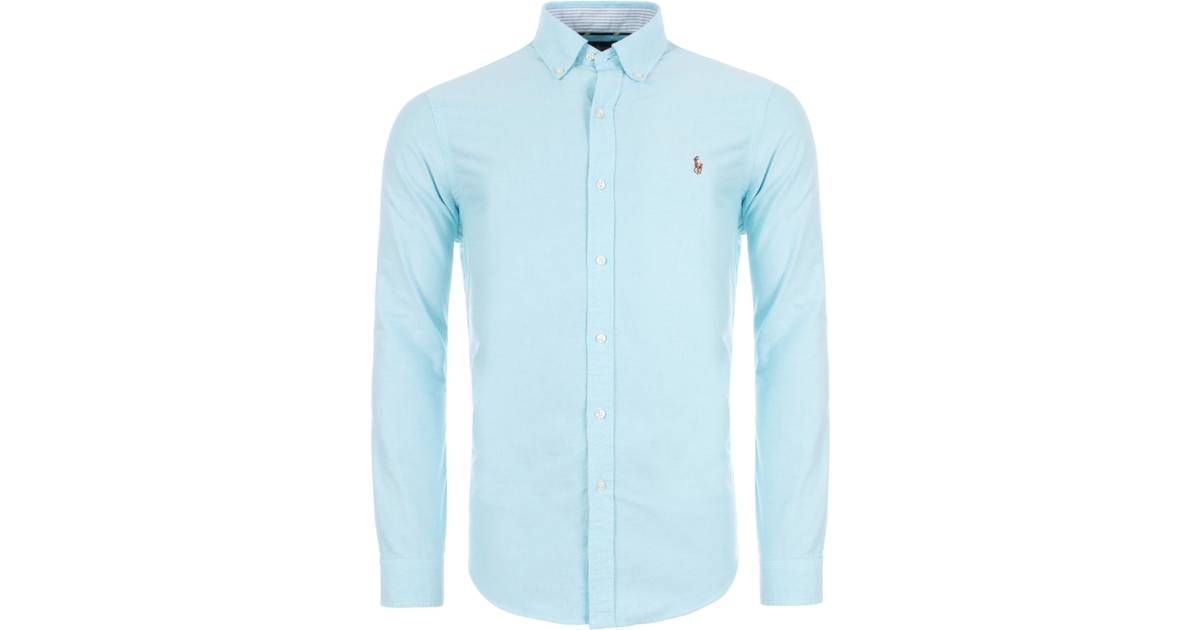 løfte op partiskhed Problemer Polo Ralph Lauren Slim Fit Shirt - Aegean Blue • Pris »