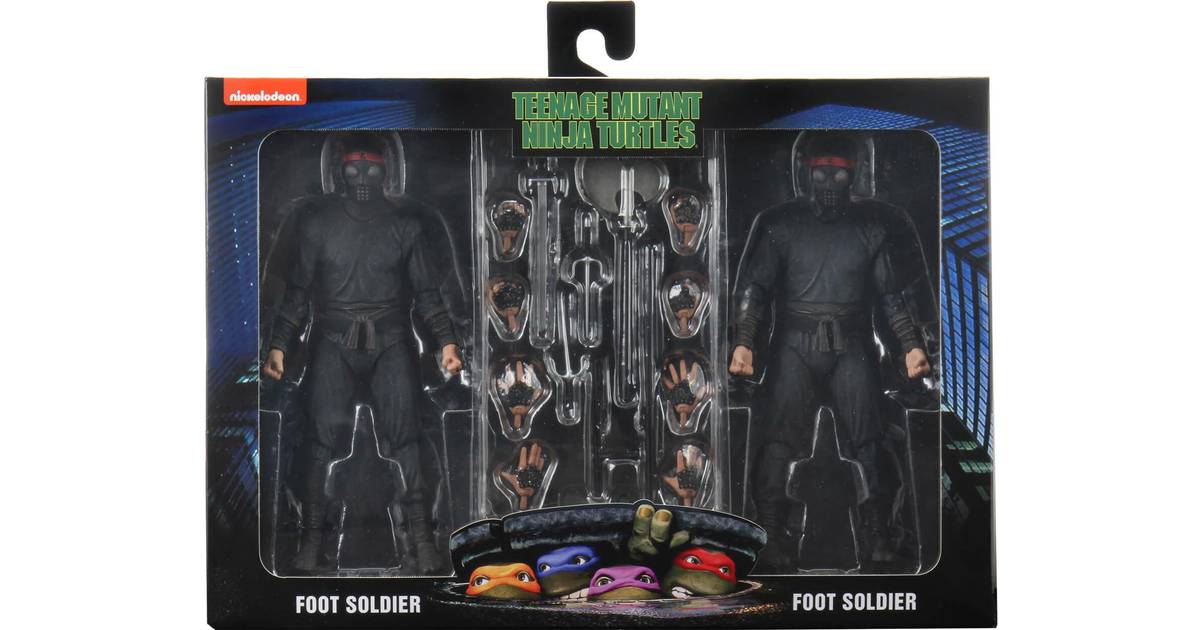 NECA Teenage Mutant Ninja Turtles 1990 Movie Foot Soldier 2 Pack • Pris »