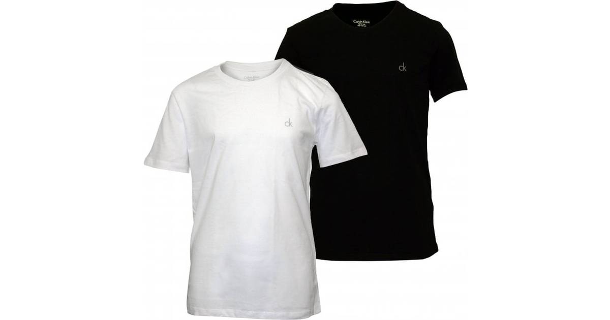 Calvin Klein Boy's Lounge T-shirt Modern Cotton 2pack - Black/White  (B70B793300) • Pris »