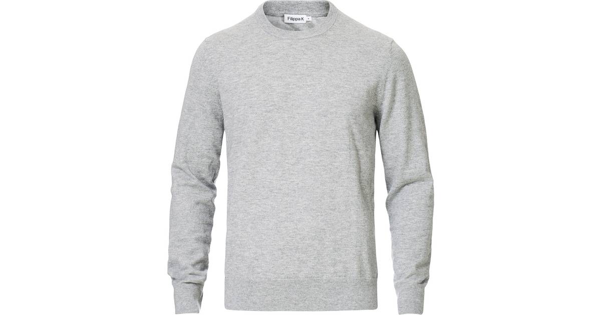 Filippa K Cotton Merino Sweater - Light Grey Melange • Pris »