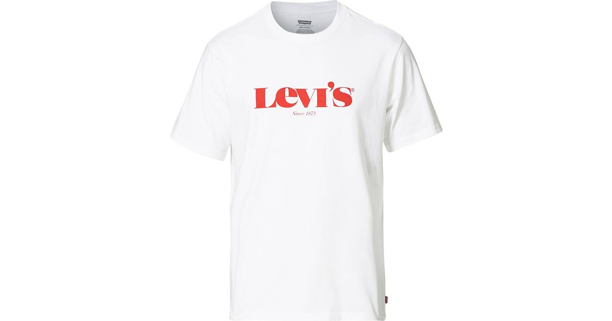 Levi's Relaxed Fit T-Shirt - White • Se PriceRunner »