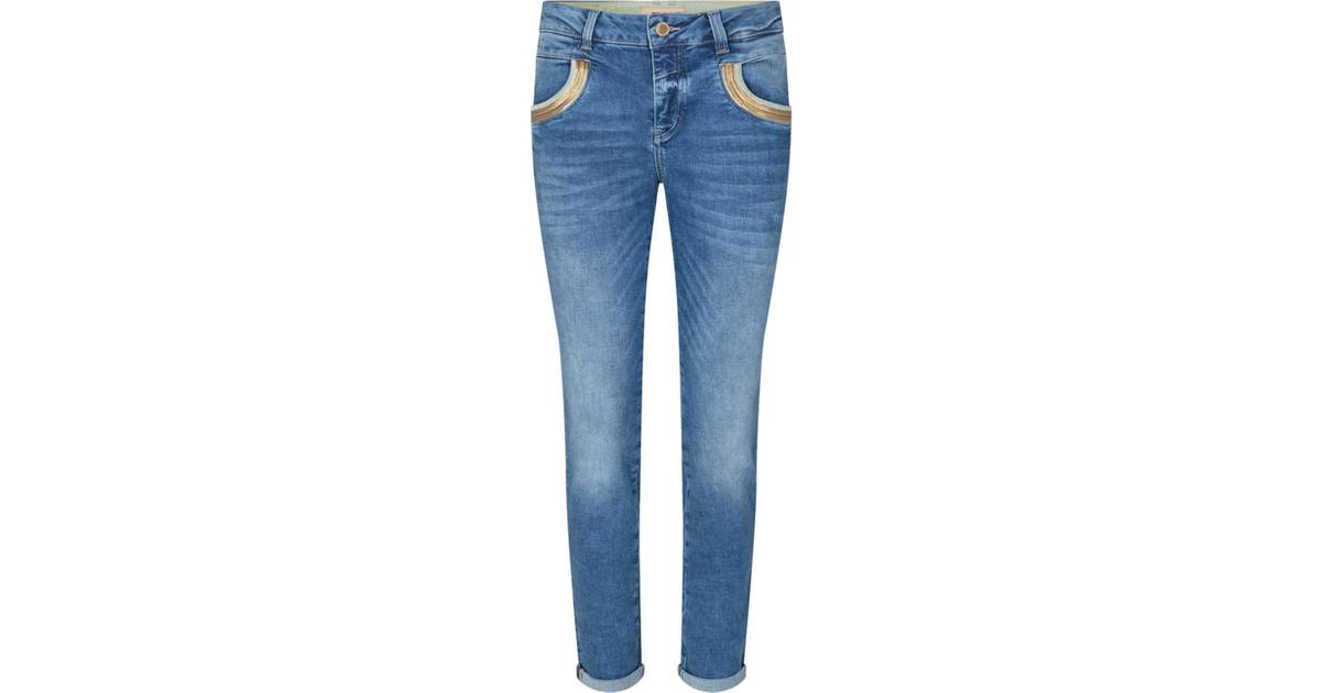 Mos Mosh Naomi Wave Jeans - Blue • Se laveste pris nu