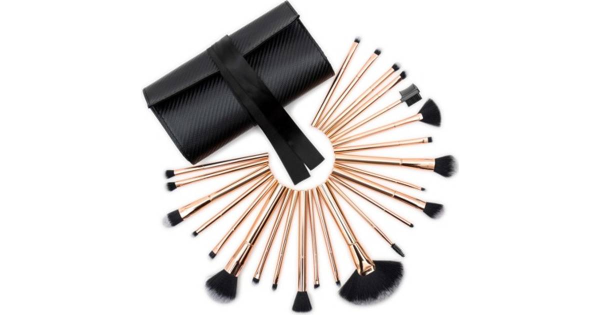 RIO Lush Rose Gold Makeup Brush Set 24-pack • Priser »