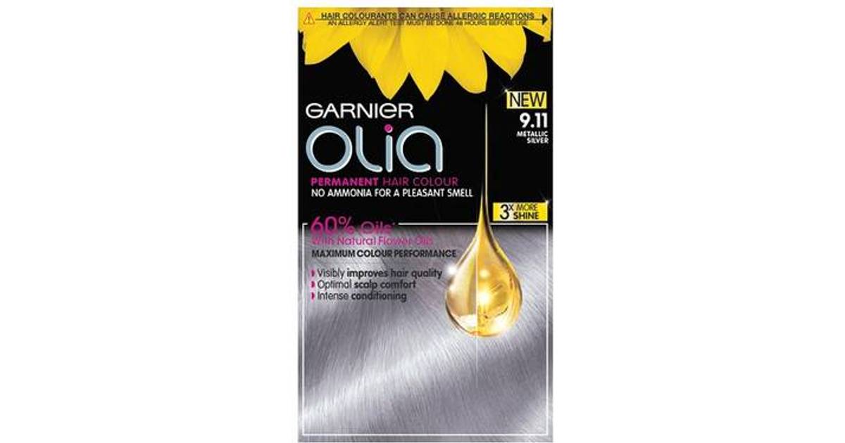 Garnier Olia Permanent Hair Color #9.11 Metallic Silver • Pris »