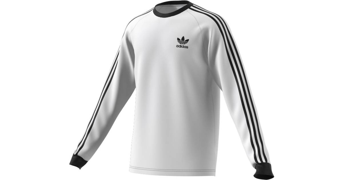 Adidas Adicolor Classics 3-Stripes Long Sleeve T-shirt - White • Pris »