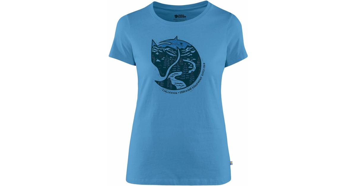 Fjällräven Arctic Fox Print T-shirt W - River Blue • Pris »