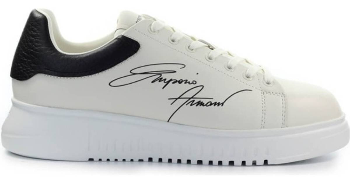 Emporio Armani Signature Sneaker - White • Se pris