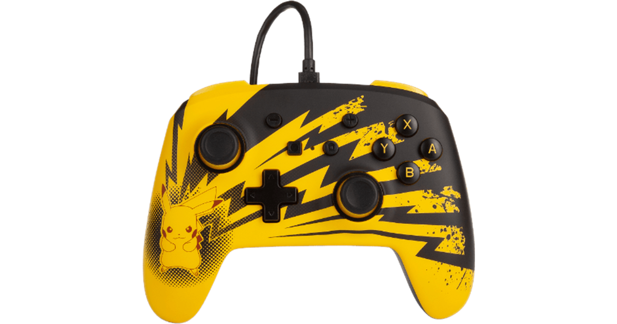 PowerA Enhanced Wired Controller (Nintendo Switch) – Pokemon: Pikachu  Lightning - Black/Yellow • Pris »