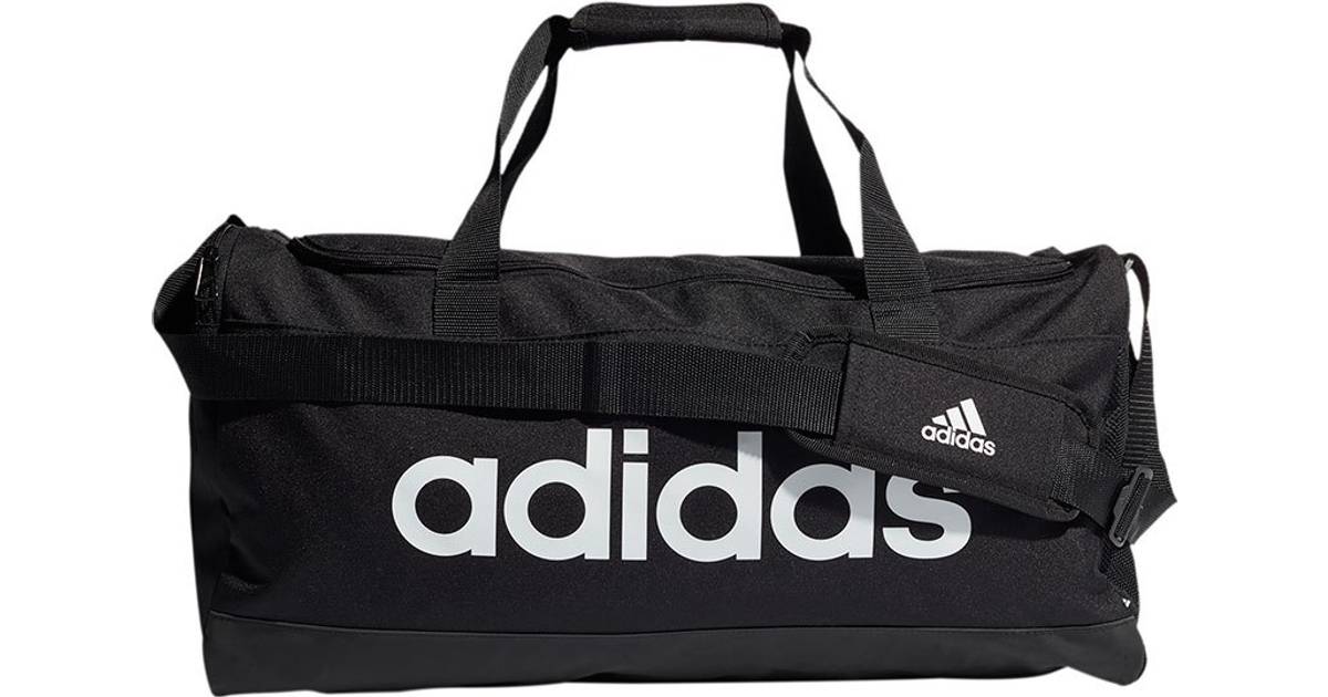 Adidas Essentials Logo Duffel Bag M - Black /White • Pris »