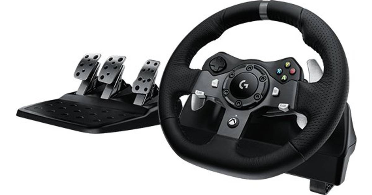 Logitech G920 Driving Force PC/Xbox One - Black • Pris »