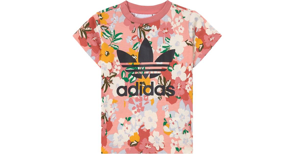Adidas Infant Her Studio London Floral T-shirt - Trace  Pink/Multicolor/Black (GN2262) • Pris »