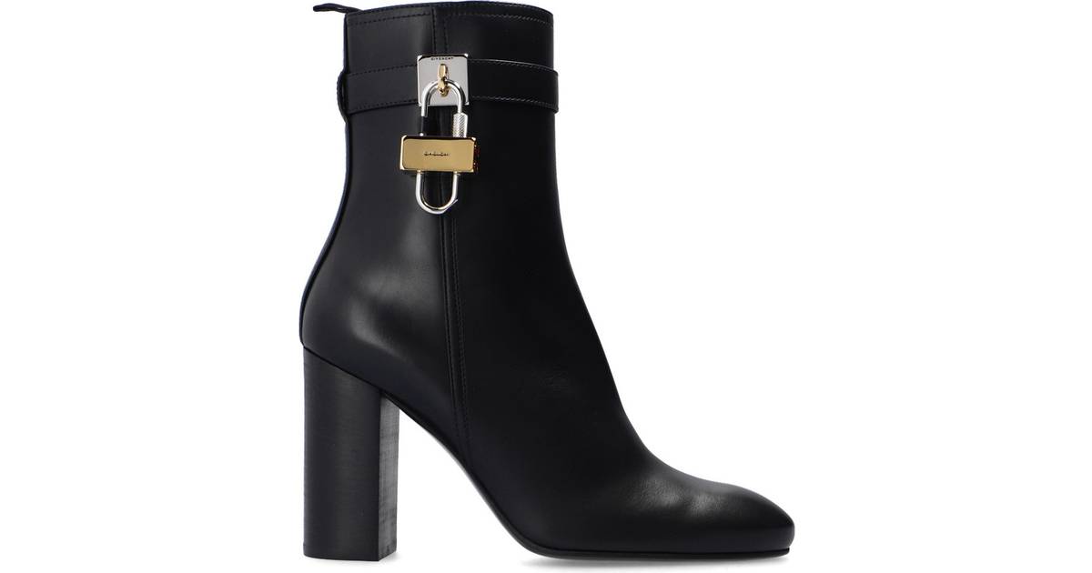 Givenchy Leather With Padlock Boots - Black • Se pris