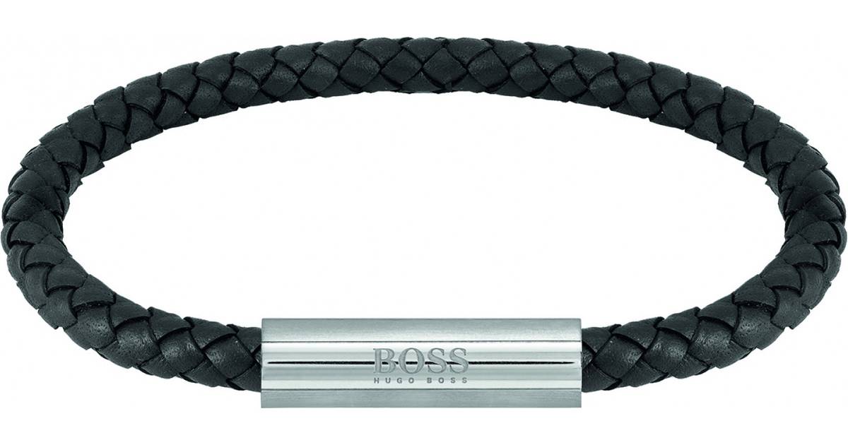 Hugo Boss Bracelet - Silver/Black • Se PriceRunner »