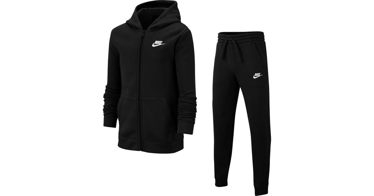 Nike Tracksuit Kids - Black/White • Se PriceRunner »