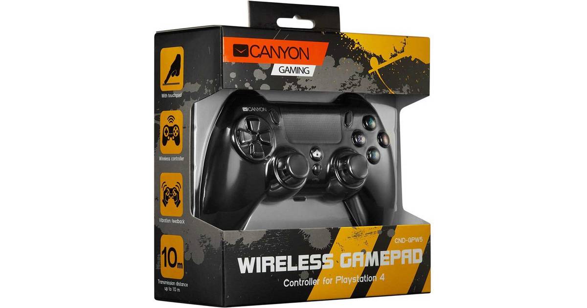 Canyon Wireless Controller (PS4) - Black • Se pris »