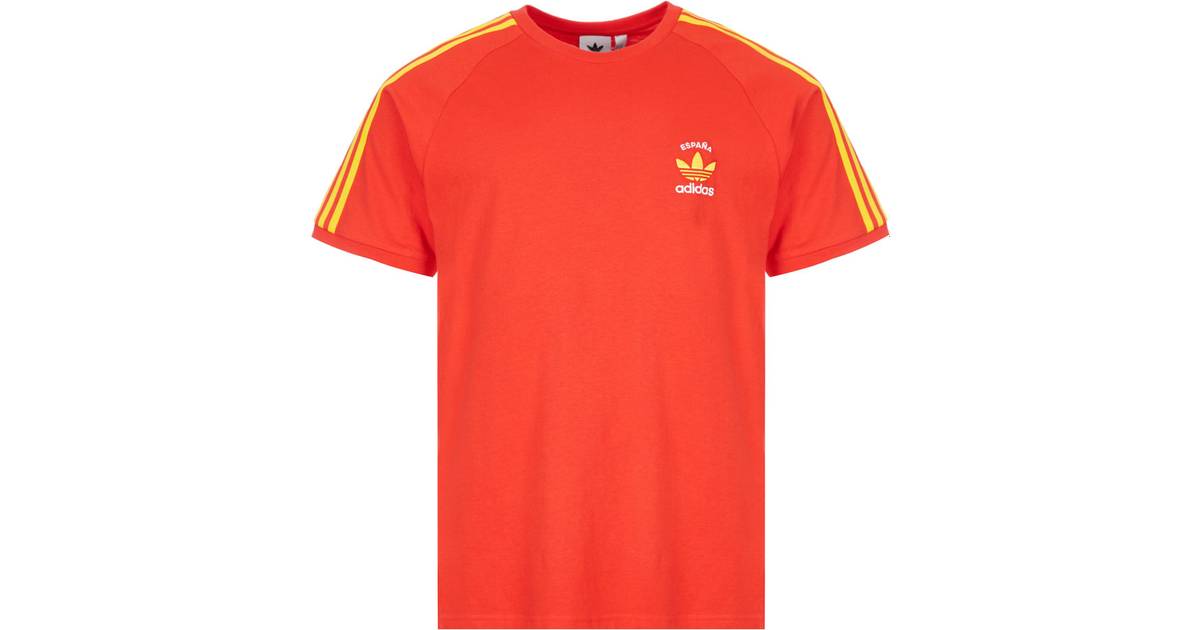 Adidas 3-Stripes T-shirt - Red • Se laveste pris nu