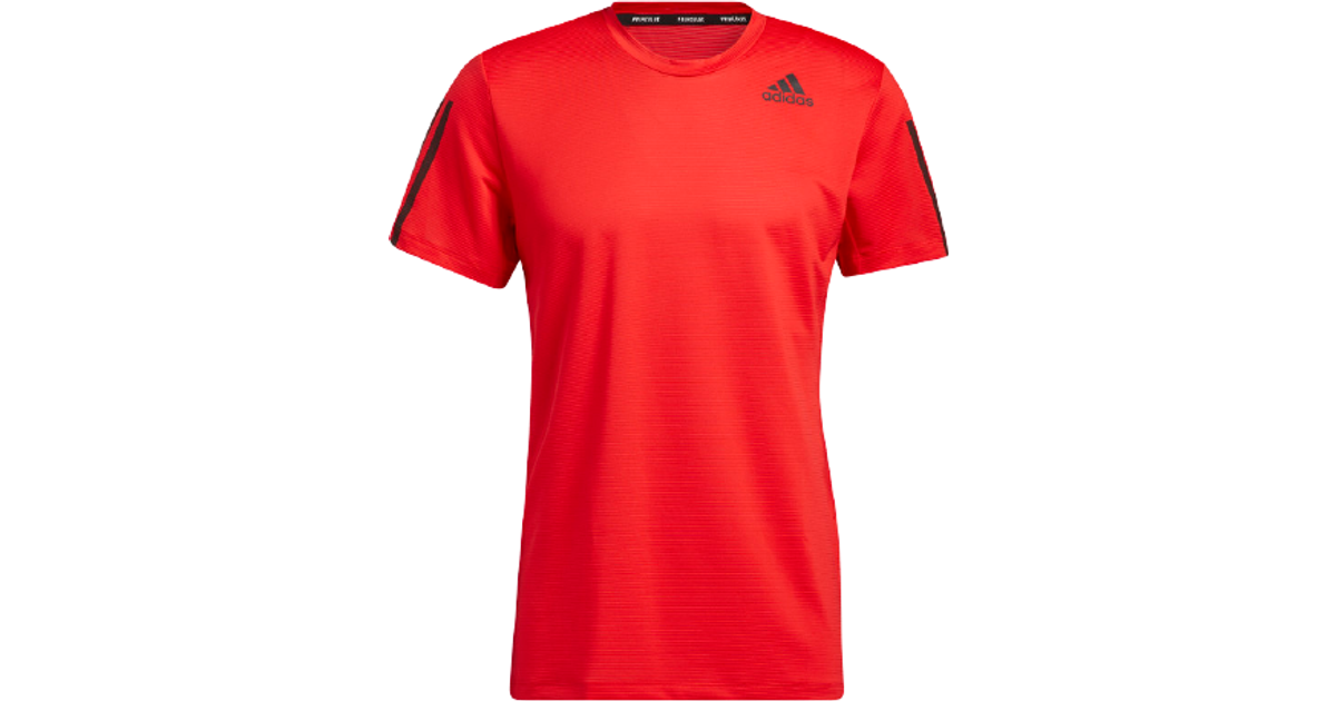 Adidas Primeblue Aeroready 3-Stripe Slim T-shirt Men - Vivid Red