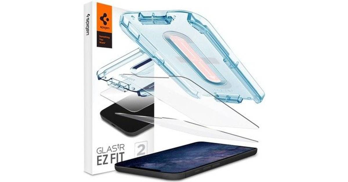 Spigen EZ FIT GLAS.tR Slim Screen Protector for iPhone 12 mini • Pris »