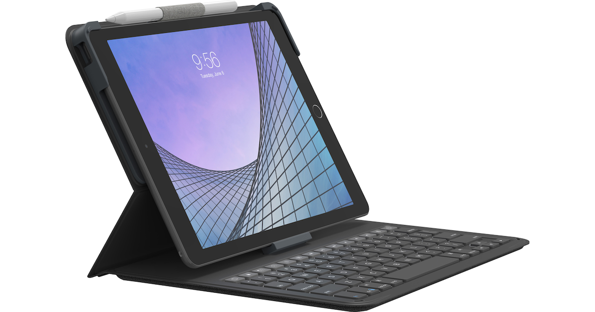 Zagg Messenger Folio 2 keyboard and cover for iPad 10.2 "/ iPad Air 3  (Nordic) • Pris »