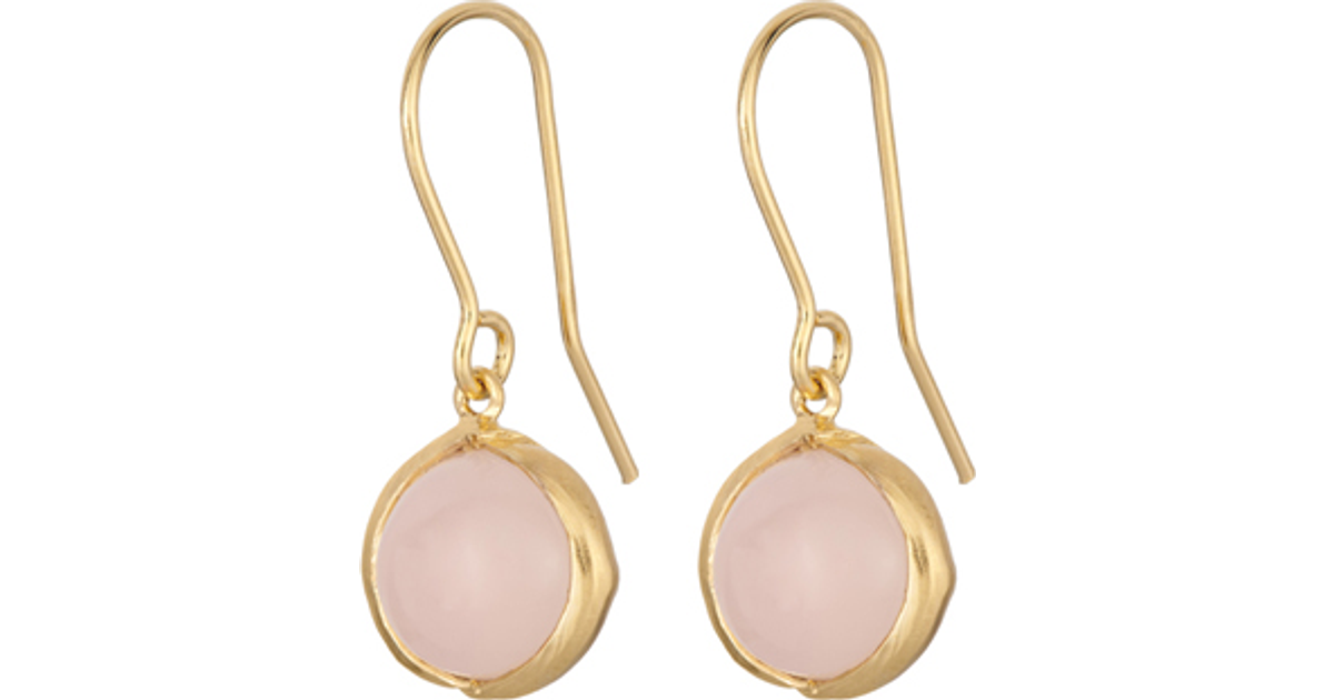 Pernille Corydon Aura Rose Earrings - Rose Gold/Pink • Pris »