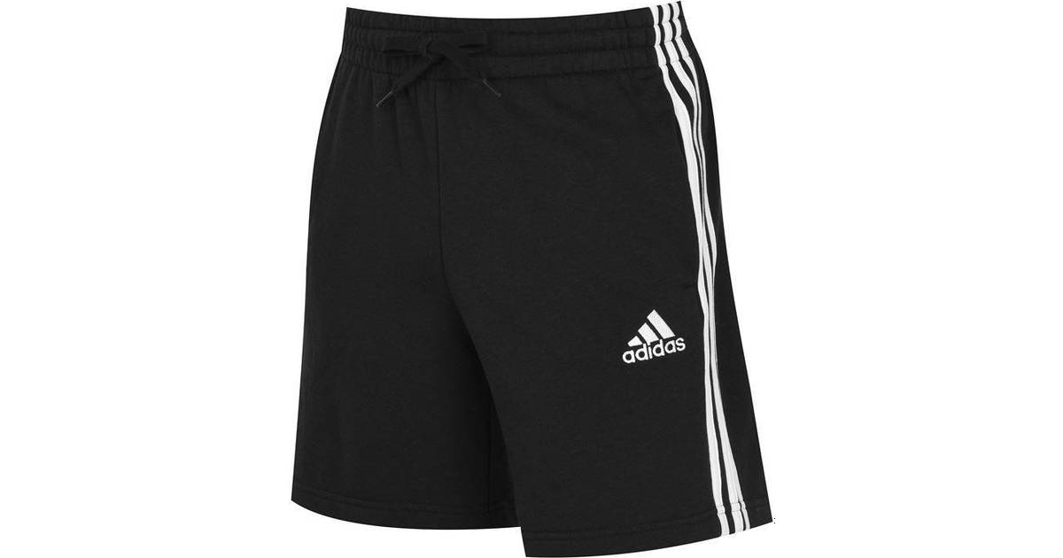 Adidas Essentials French Terry 3-Stripes Shorts Men - Black/White • Pris »