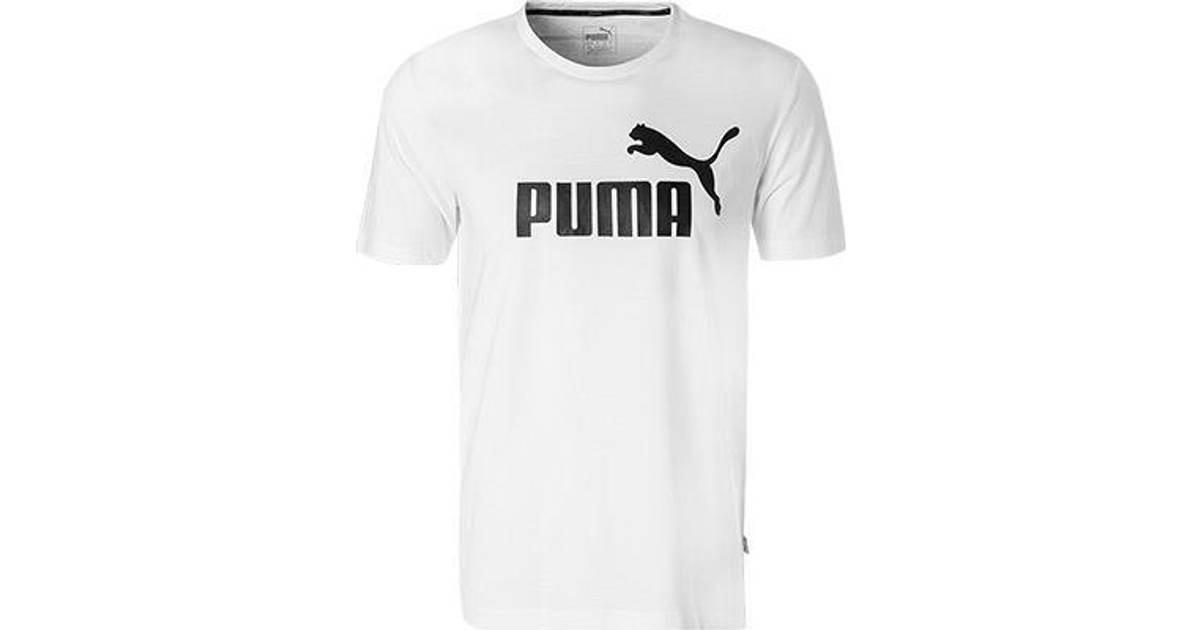 Puma Essentials Short Sleeve T-shirt - White • Pris »