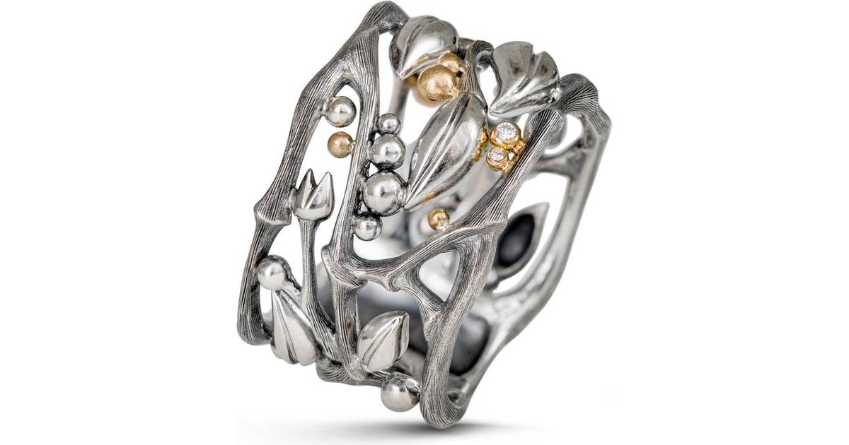 Ole Lynggaard Forest Ring - Silver/Gold/Diamonds • Pris »