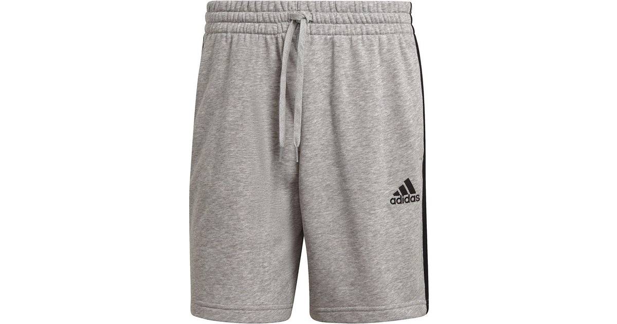 Adidas Essentials French Terry 3-Stripes Shorts Men - Medium Grey  Heather/Black • Pris »