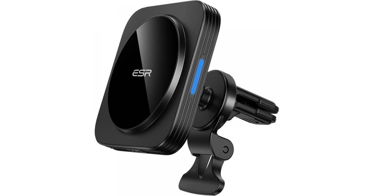 ESR HaloLock Wireless Car Charger Magnetic Holder for iPhone 12 • Pris »