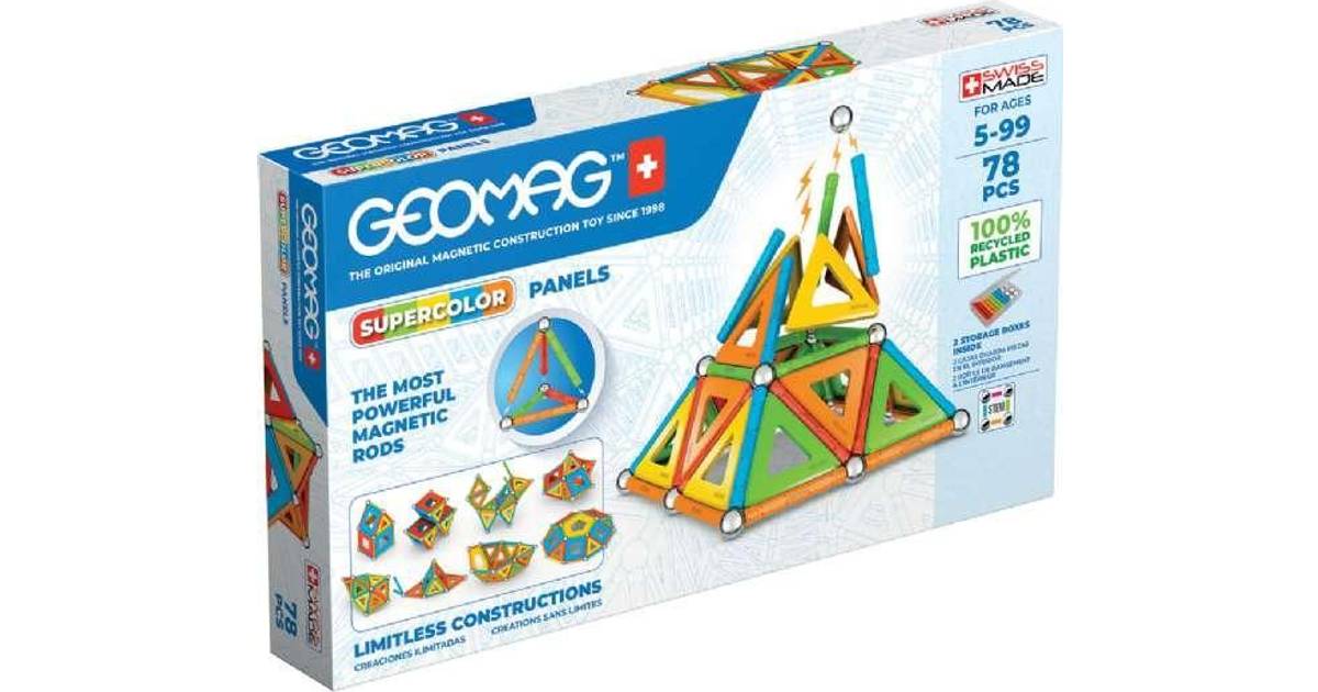 Geomag Magnets Supercolor Panels 78pcs • Se priser »