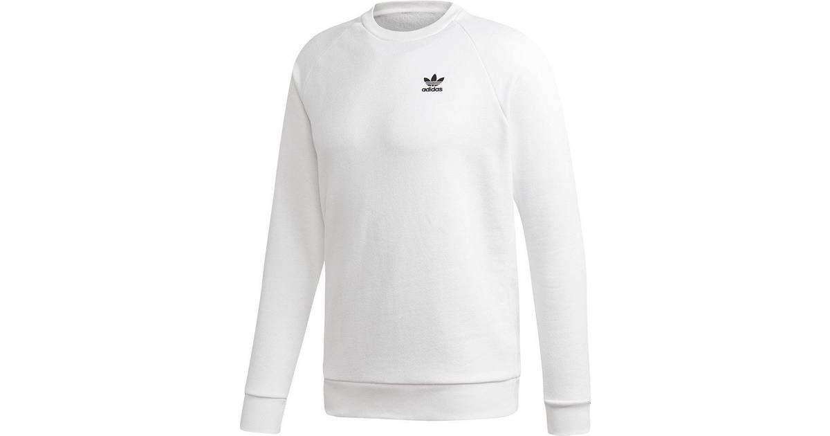 Adidas Loungewear Trefoil Essentials Crewneck Sweatshirt - White/Black •  Pris »