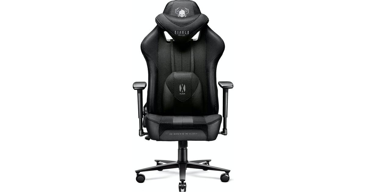 Diablo X-Player 2.0 Fabric Normal Size Gaming Chair - Black • Pris »