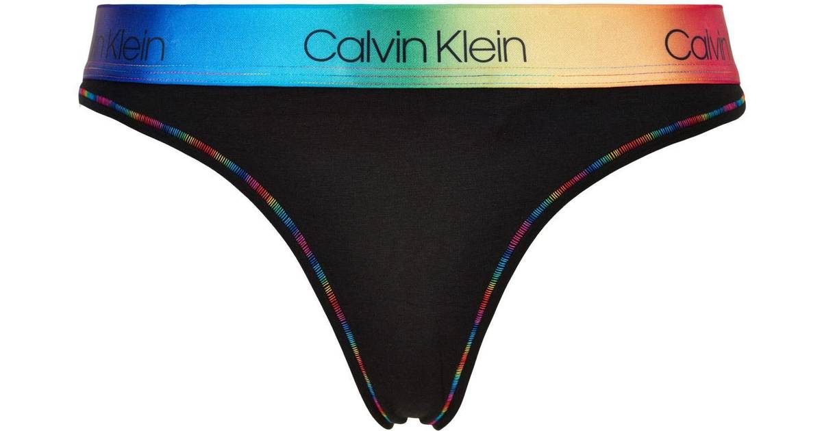 Calvin Klein Pride Thong - Black • Se PriceRunner »