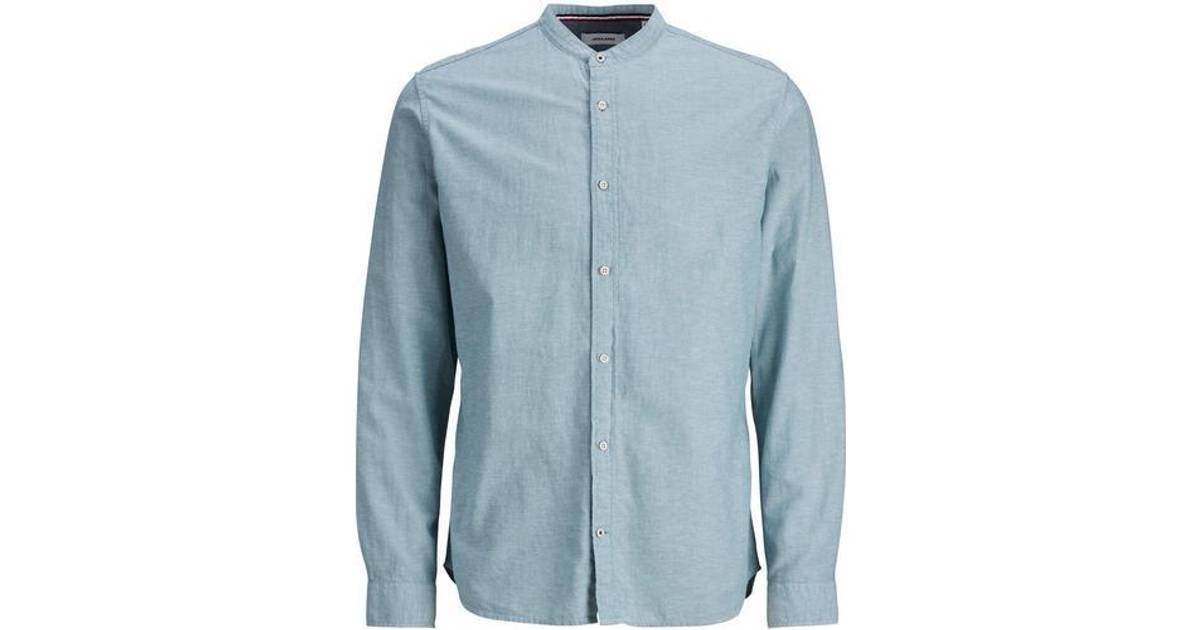 Jack & Jones China Collar Ordered Skjorte - Blue/Verdant Green