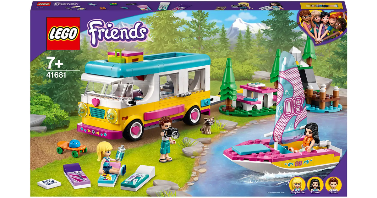 Lego Friends Skov-autocamper & Sejlbåd 41681 • Pris »