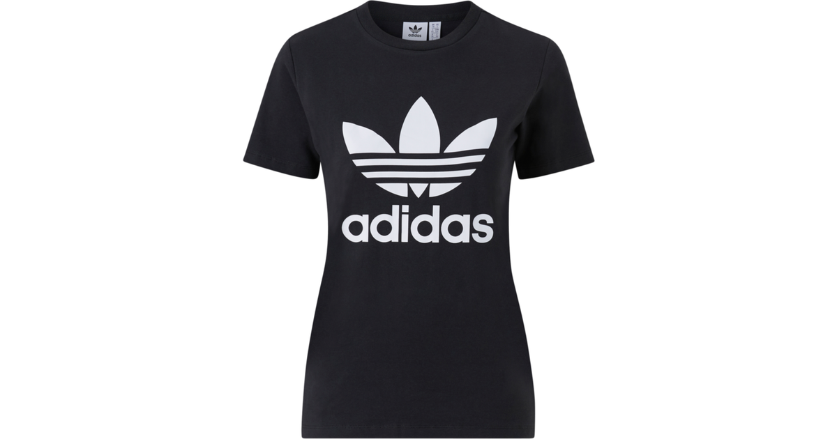 Adidas Women's Adicolor Classics Trefoil T-shirt - Black • Pris »
