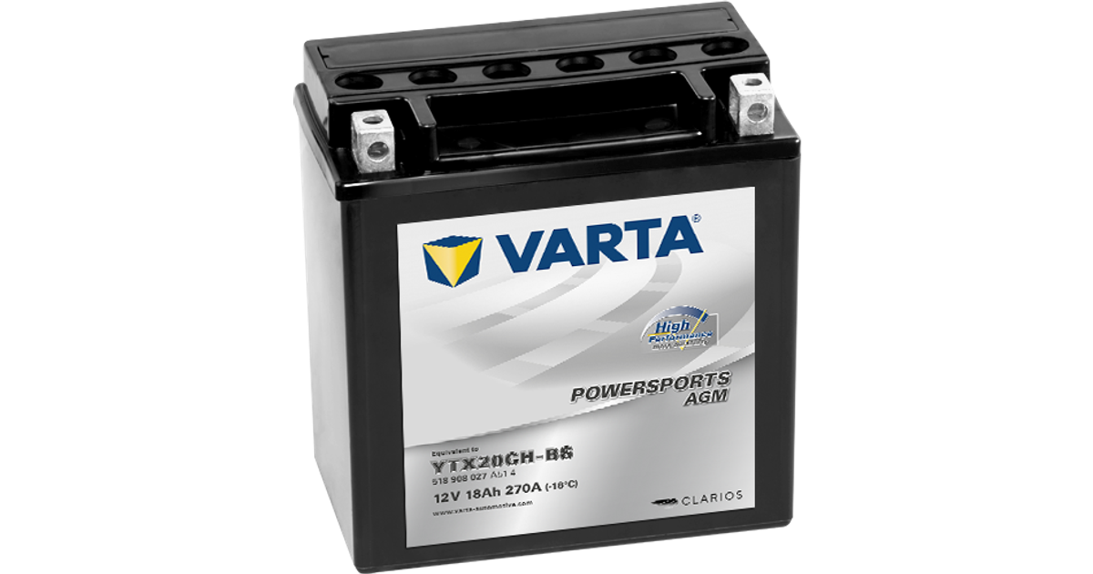 Varta Powersports AGM YTX20CH-BS • Se laveste pris nu