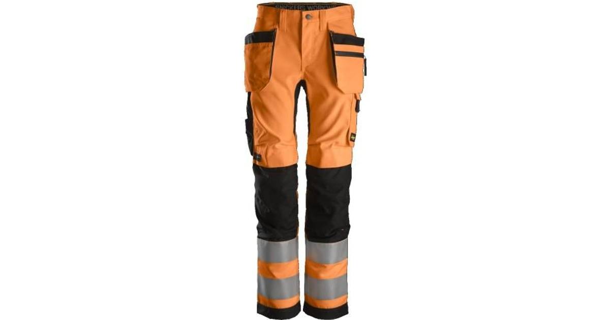Snickers Workwear 6730 AllRoundWork High Vis Holster Pocket Trousers • Pris  »