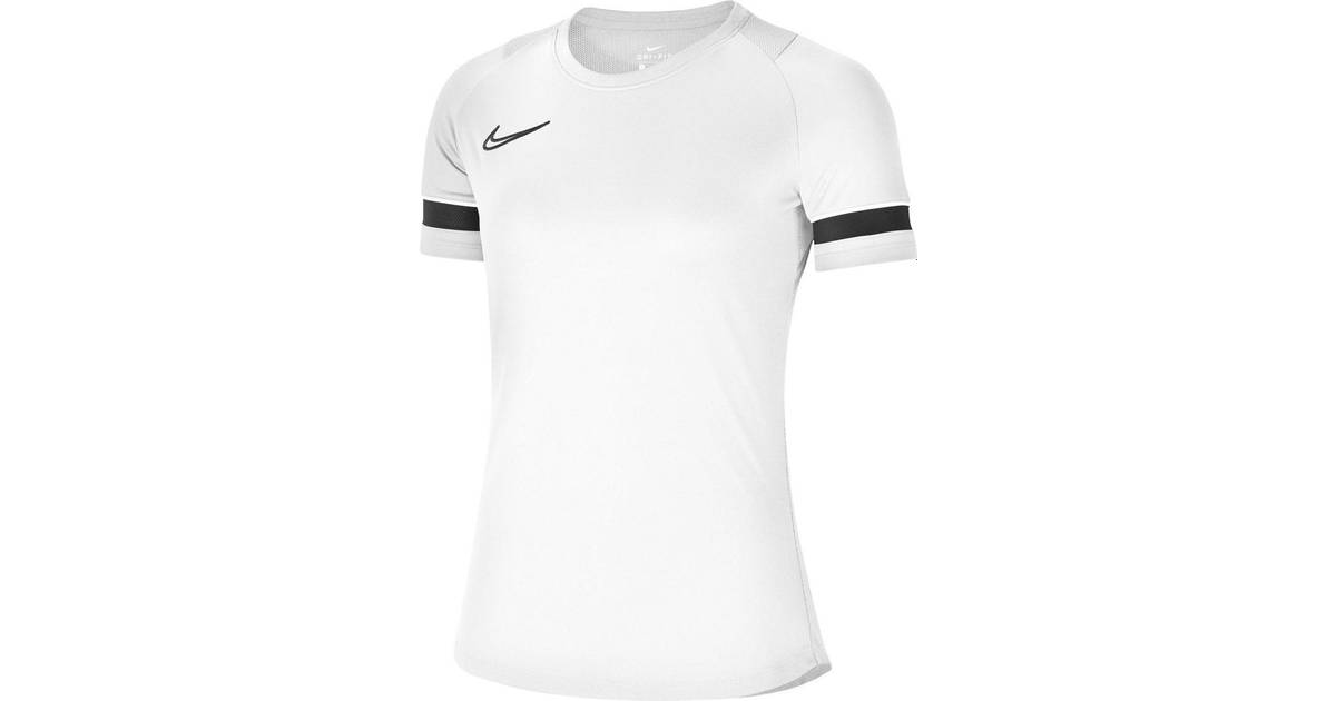 Nike Dri-FIT Academy Football T-shirt Women - White/Black • Pris »