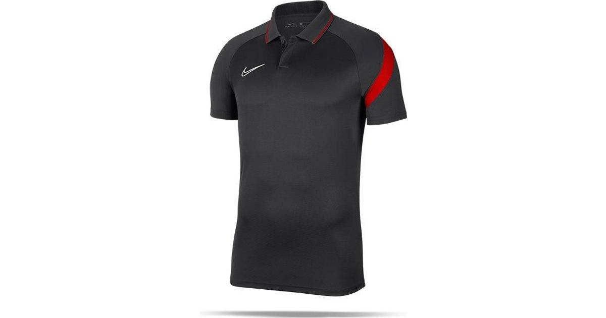 Nike Academy 20 Polo Shirt Men - Anthracite/Bright Crimson/White • Pris »