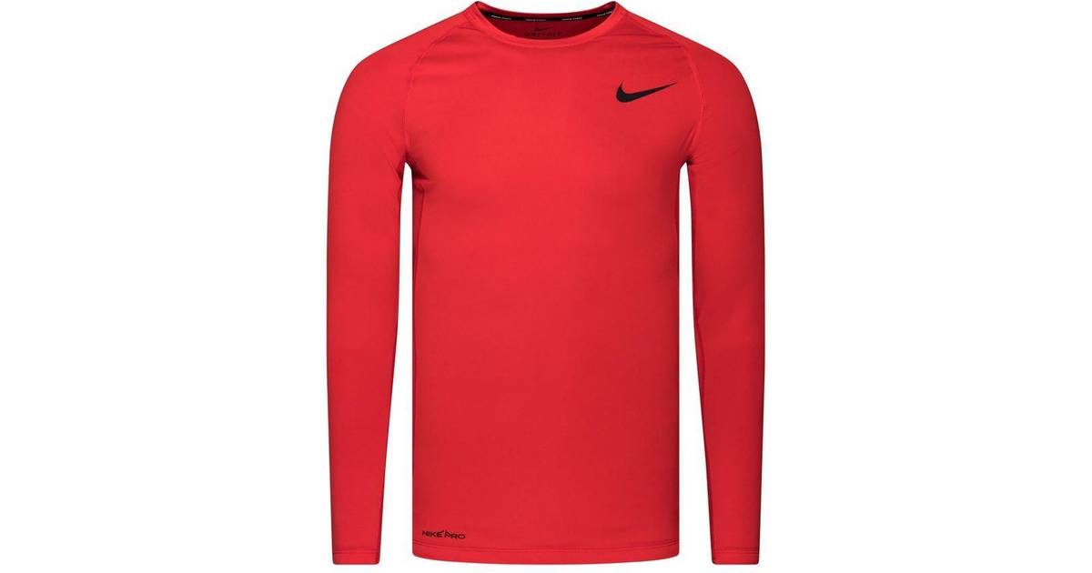Nike Pro Long-Sleeved Top Men - University Red/Black • Pris »