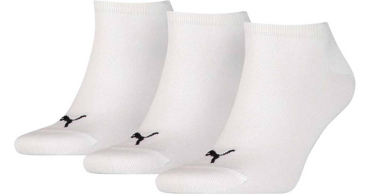 Puma Sneaker Plain Socks 3-pack - White • Se priser »